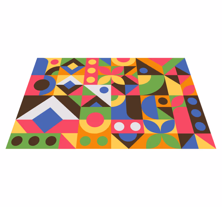 Moderné prestieranie na stôl Živá geometrická kompozícia - Tenstickers