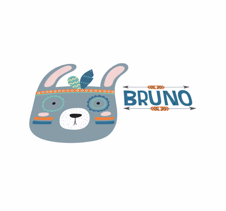 Detské prestieranie s roztomilou zvieracou hlavou - Tenstickers