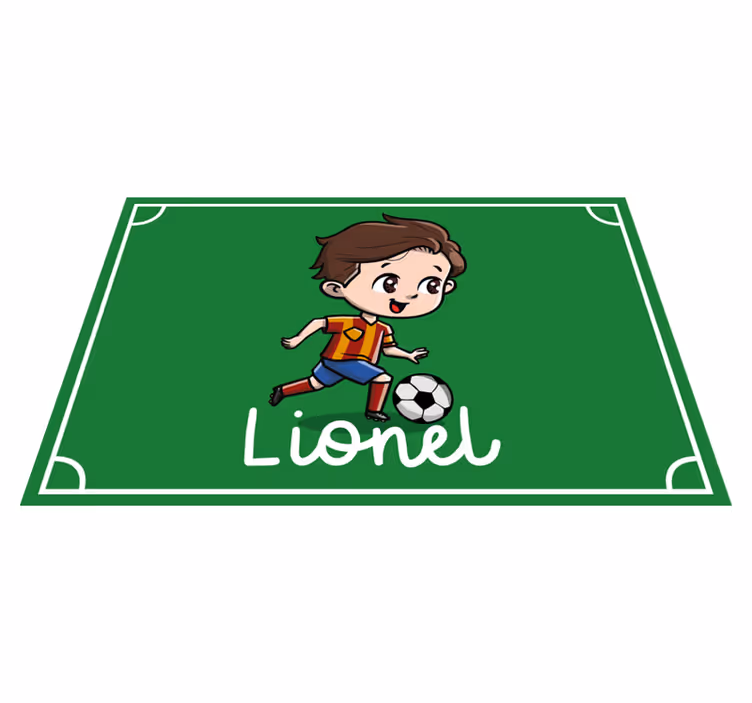 Detský futbalista s prestieraním s menom - Tenstickers
