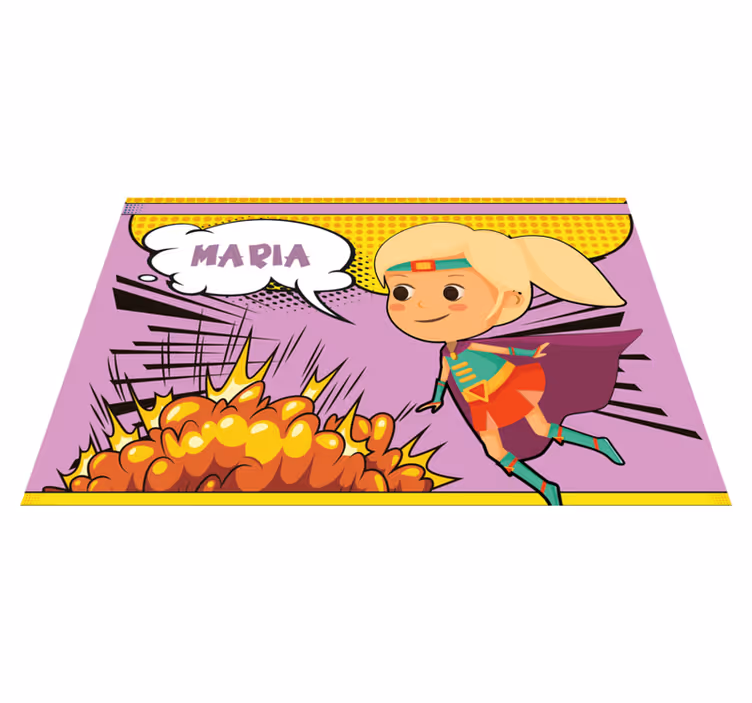 podložka na stôl s menom komiksová superhrdinka Komiksová superhr - Tenstickers