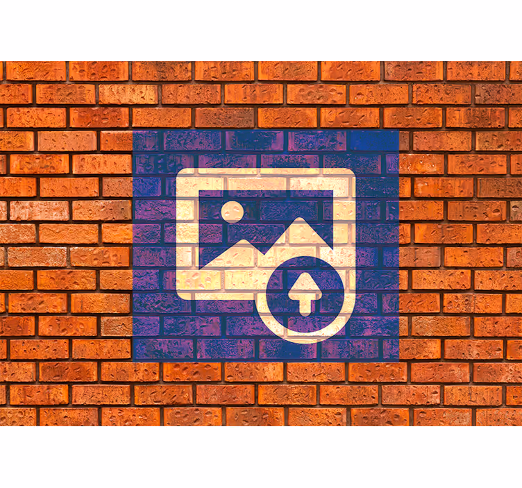 fototapety tehly efekt španielskej vlajky - Tenstickers
