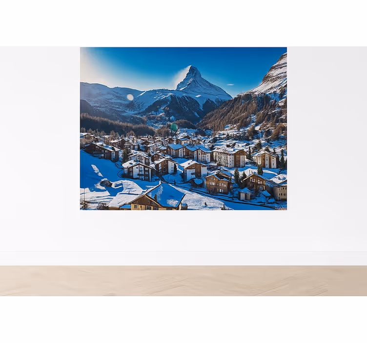fototapety hory jazero oeschinen, Švajčiarsko - Tenstickers