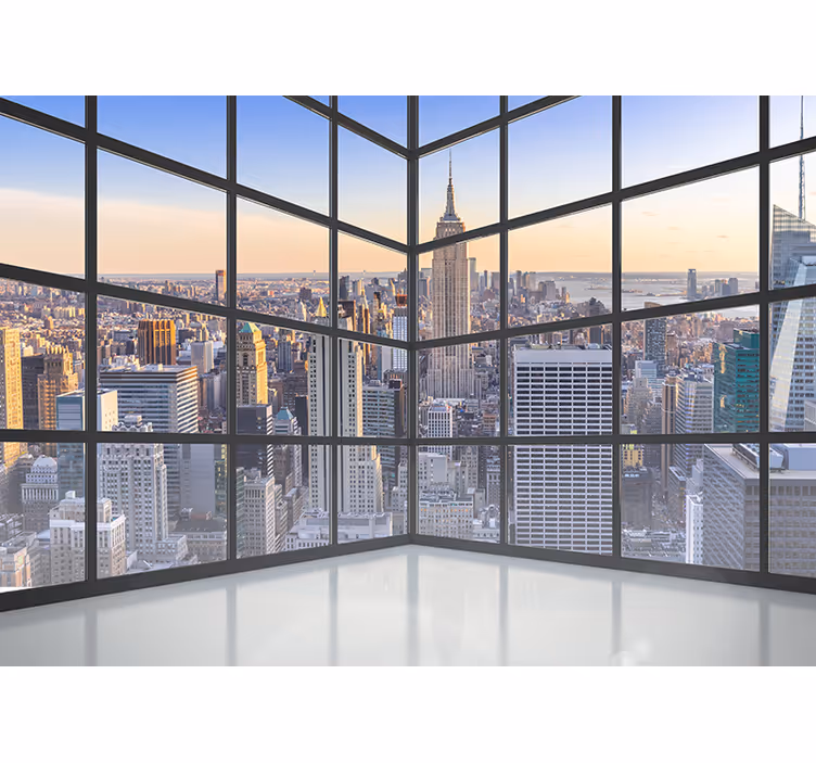 3d múr nástenné maľby mesta new york - Tenstickers