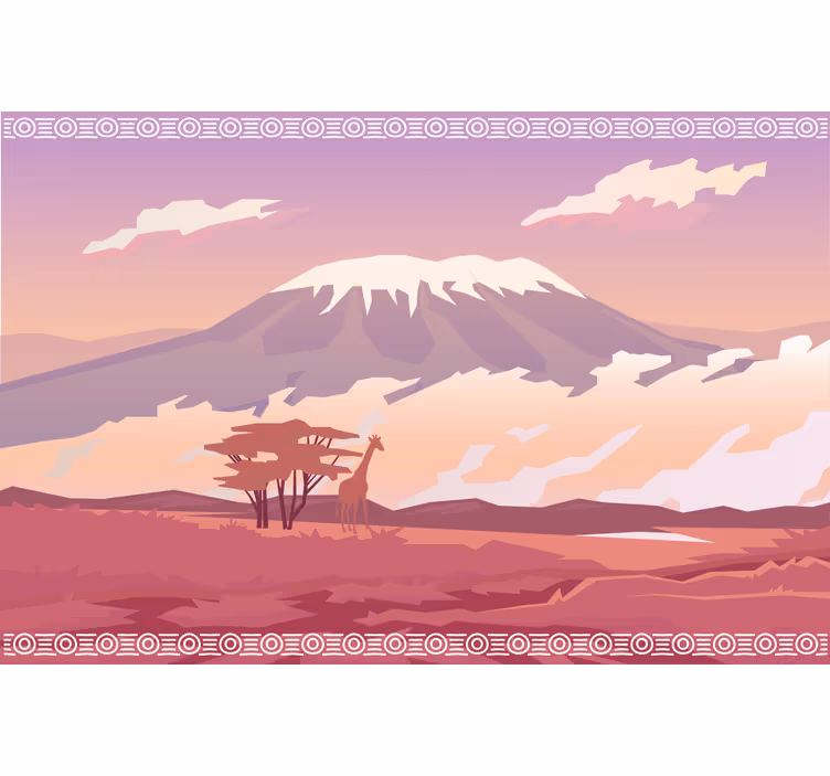 Fototapeta afrika kilimandžáro - Tenstickers
