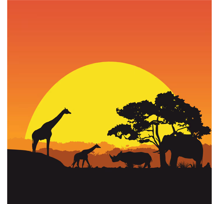 Fototapeta afrika africká savana - Tenstickers