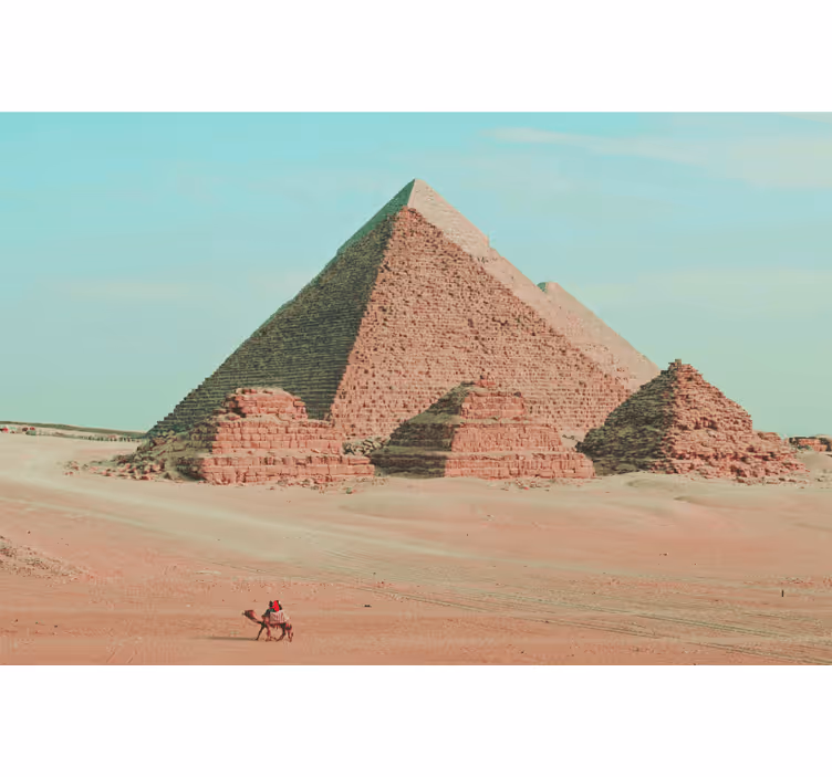 Fototapeta púšt pyramídová estetická fotografia - Tenstickers
