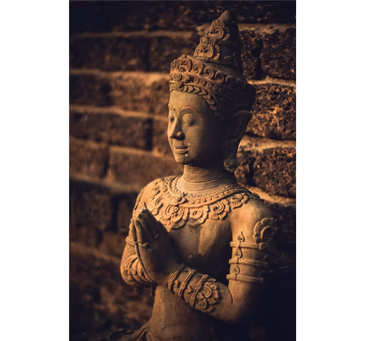 Fototapeta budha so sochou budhu - Tenstickers