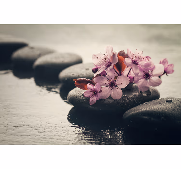 Fototapeta do kúpeľňe zen kvety - Tenstickers