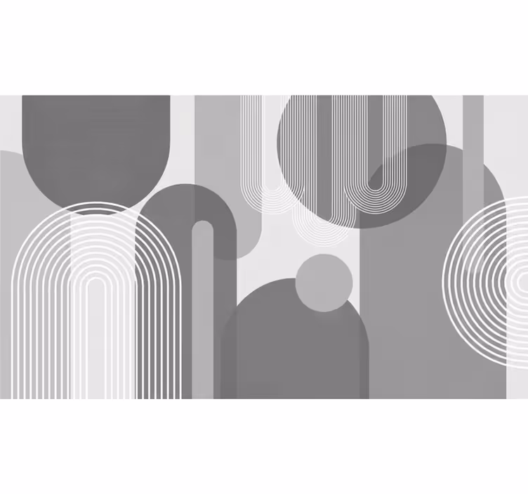 Fototapeta do kúpeľňe Šedé tvary - Tenstickers