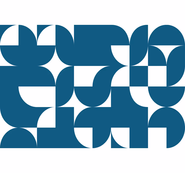 Fototapeta do kuchyne modrý kruhový geometrický vzor - Tenstickers