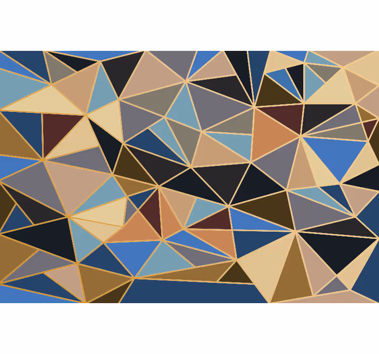 Fototapeta do kuchyne geometrická mnohofarebná mozaika - Tenstickers
