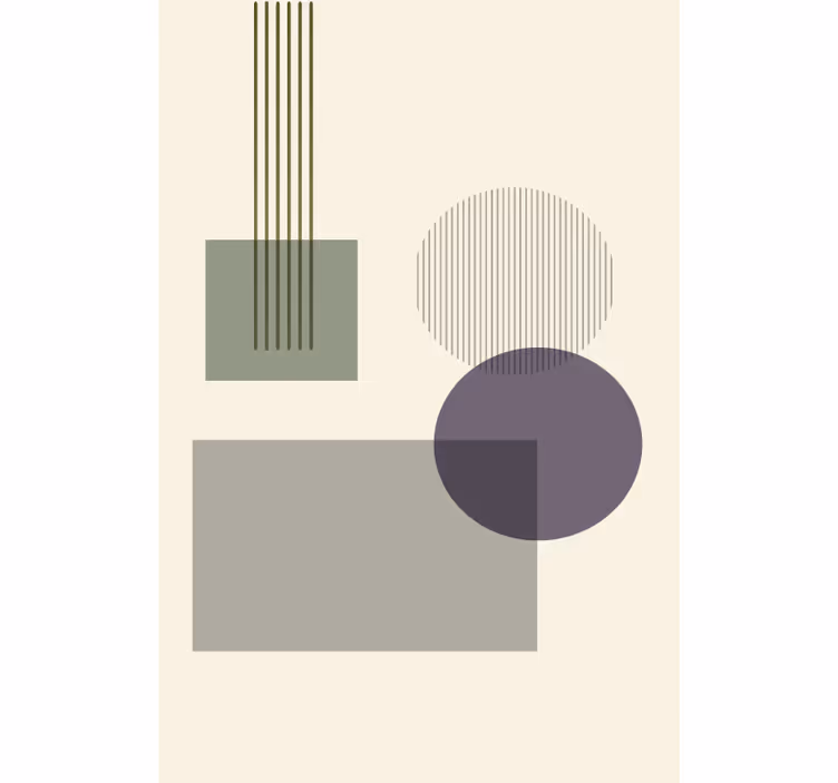 Bežové fototapety jemné geometrické tvary - Tenstickers