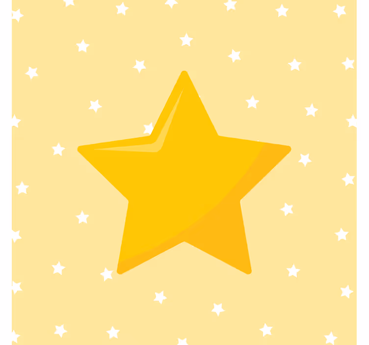 Fototapeta žlta klasická hviezda - Tenstickers