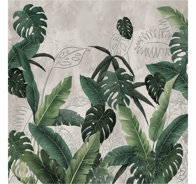 Fototapety na stenu priroda listy monstera - Tenstickers