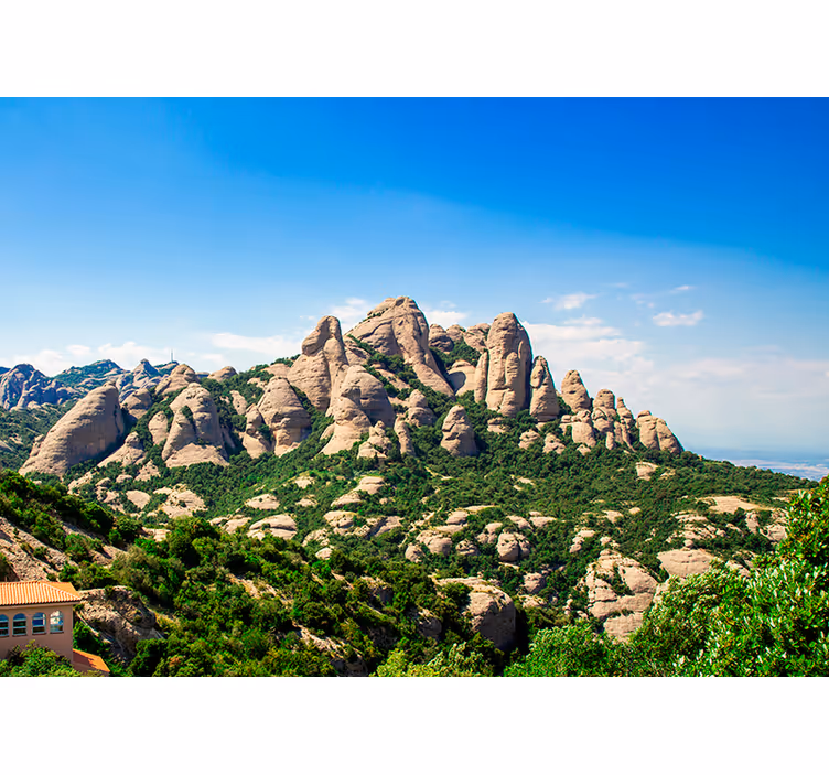Nástenná maľba na stenu barcelona montserrat - Tenstickers