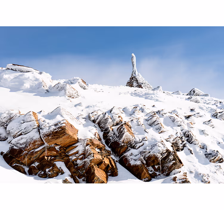 Zasnežená sierra nevada hory nástenná maľba - Tenstickers