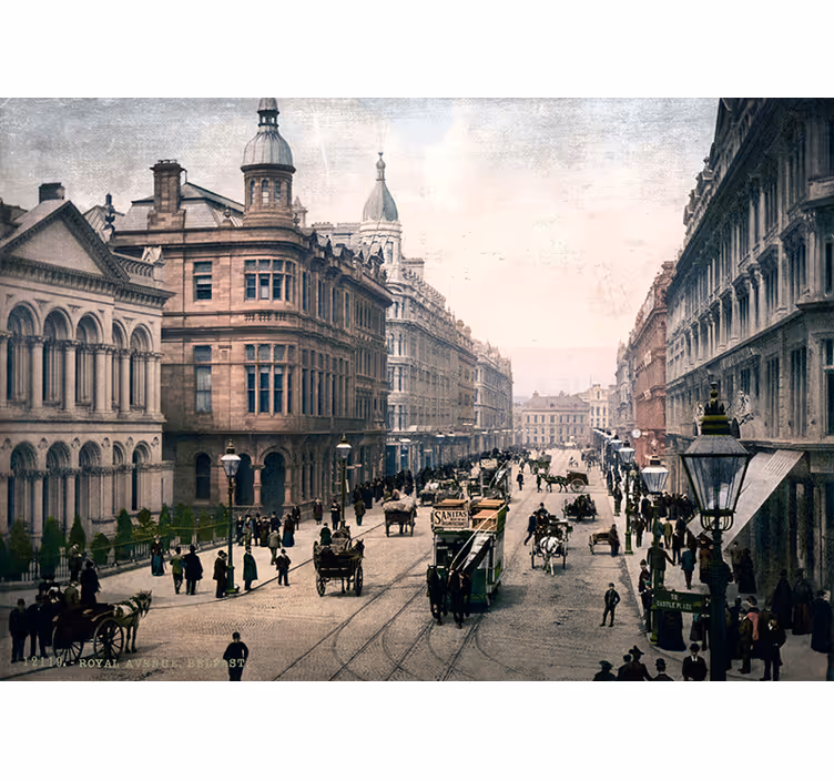 Nástenná maľba mesta belfast - Tenstickers