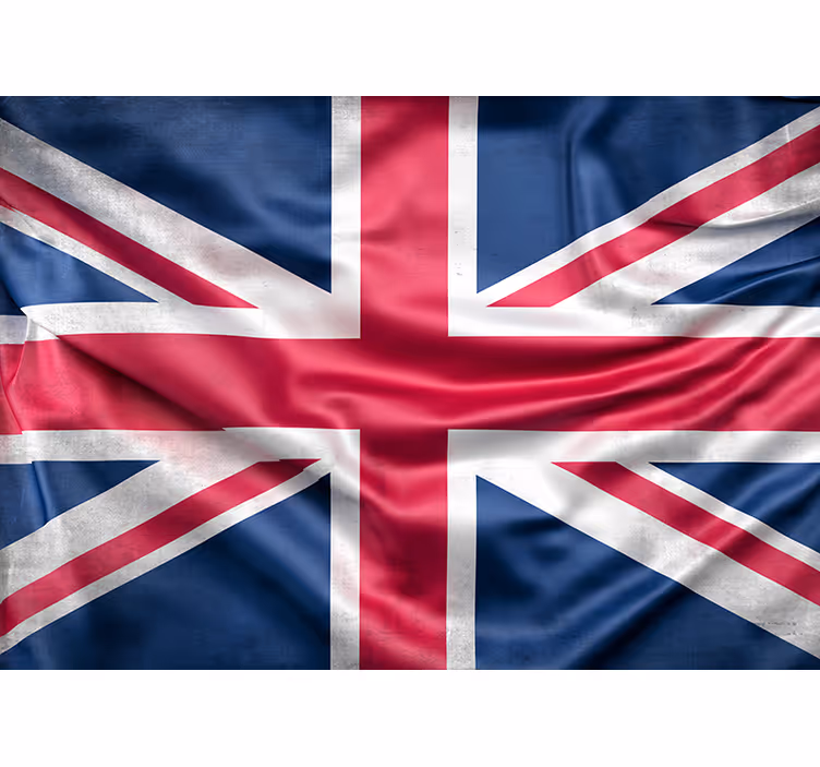 Union jack vlajka londýn nástenná maľba - Tenstickers