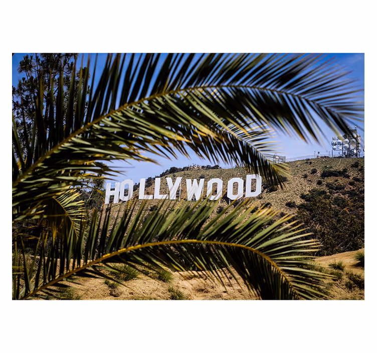 Hollywood znamenie a nástenná maľba stromu - Tenstickers