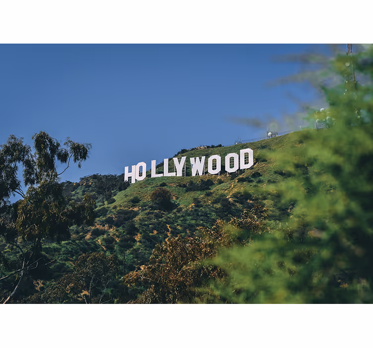 Nástenná maľba na znamenie hollywood - Tenstickers
