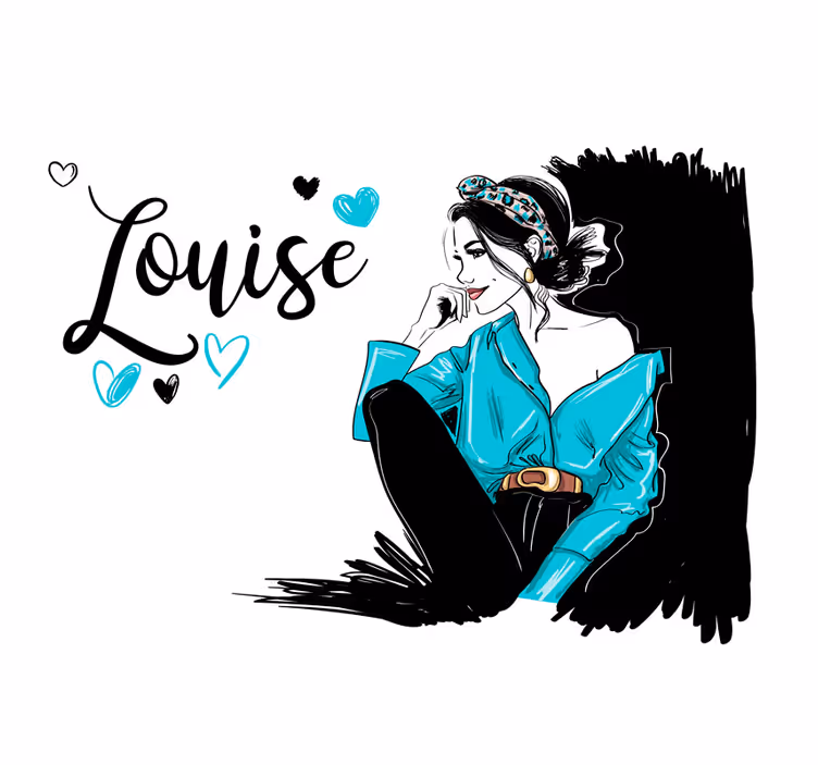 Fototapety citaty ilustrácia štýlovej ženy - Tenstickers