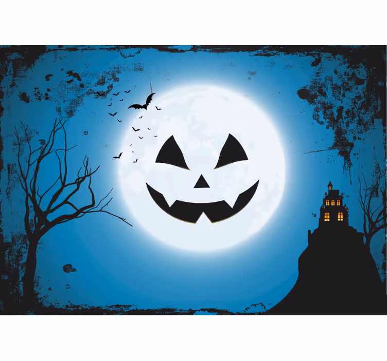 fototapety halloween strašidelný tekvicový úsmev - Tenstickers