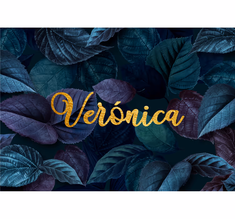fototapeta kvety elegantný listový vzor - Tenstickers