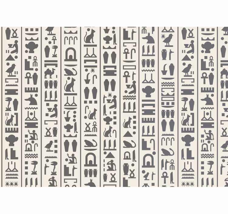 Hieroglyfy obývacia izba fototapeta - Tenstickers