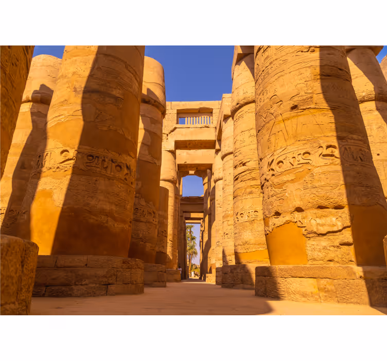 Egyptské stĺpy klasické umenie fototapeta - Tenstickers