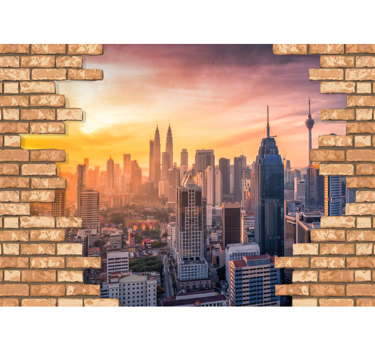 Fototapety na stenu mesta kuala lumpur skyline - Tenstickers