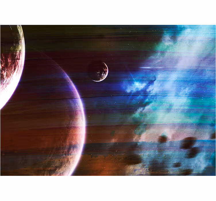 fototapety vesmír kozmická planetárna scéna - Tenstickers