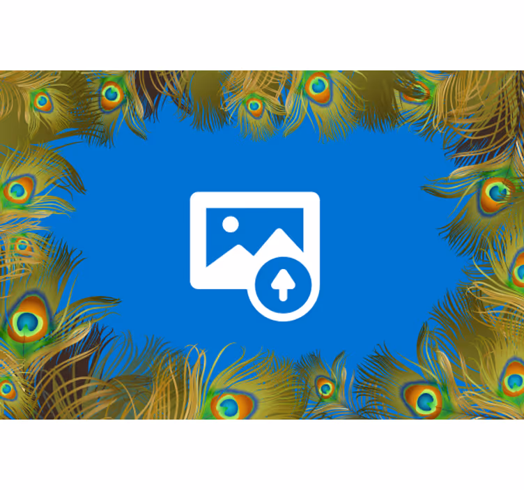 Perie s prispôsobiteľnou fototapetou - Tenstickers