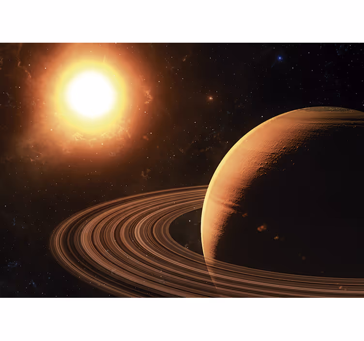 fototapety vesmír scéna planetárneho systému - Tenstickers