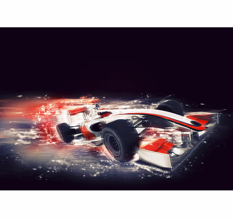 Bolide formula 1 fototapeta na plochu - Tenstickers