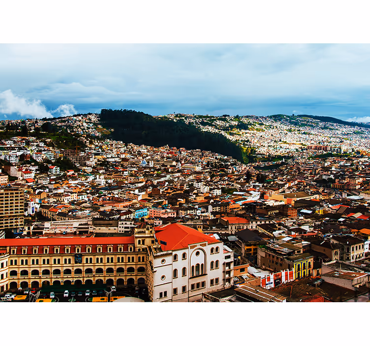 fototapety na stenu mesta pohľad na mestskú panorámu andy - Tenstickers