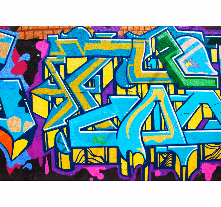 Farebná graffiti mestské umenie fototapeta - Tenstickers