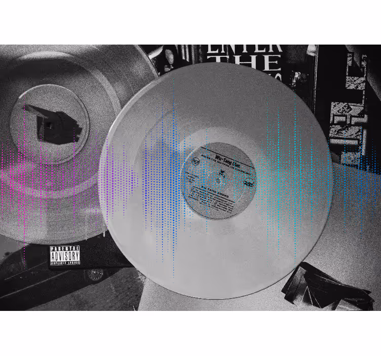 hudobne fototapety vinylové zvukové vlny - Tenstickers