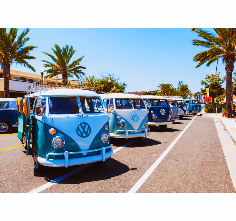 Fototapeta moto klasické volkswagen dodávky - Tenstickers