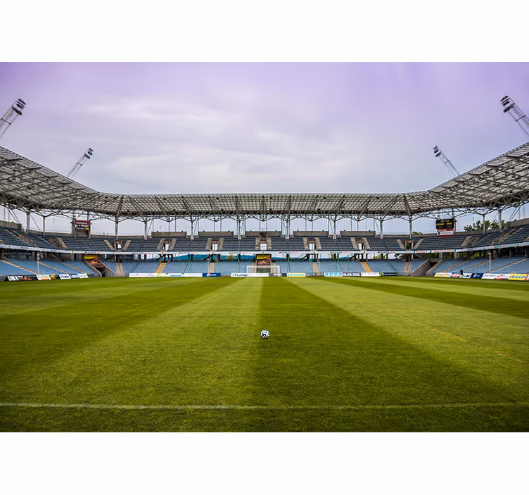 Futbalové ihrisko spálňa nástenná tapeta - Tenstickers