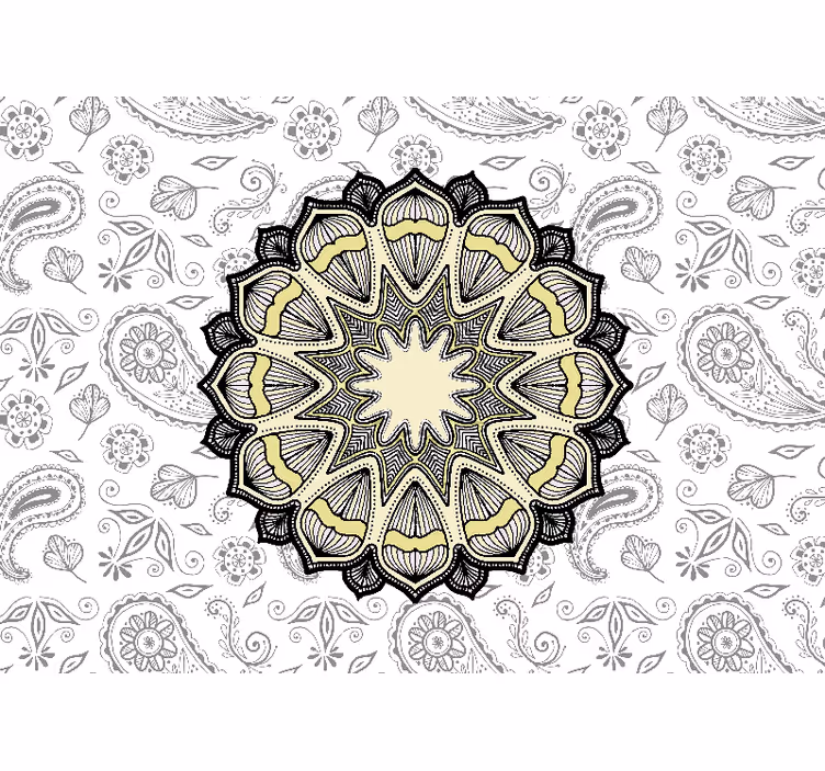 fototapety mandala prepracovaný motív mandaly - Tenstickers