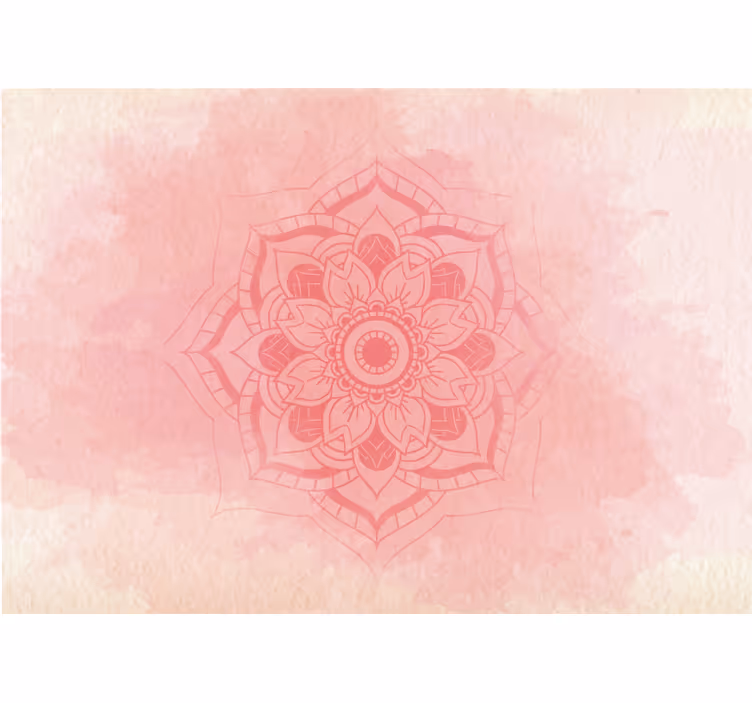 Mandala lotosová ružová fototapeta - Tenstickers
