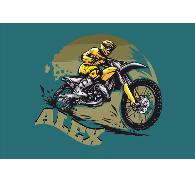 Fototapeta moto akcia motocross jazdca - Tenstickers
