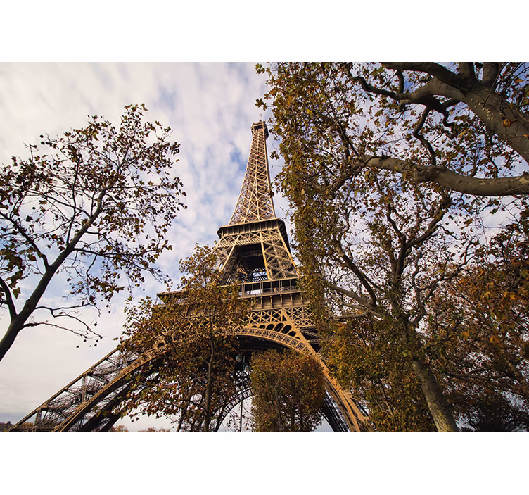 Fototapeta paríž scenický pohľad na eiffelovu vežu - Tenstickers
