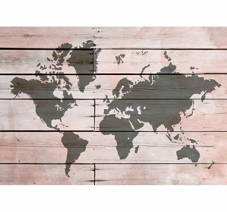 Nástenná farebná nástenná mapa sveta - Tenstickers