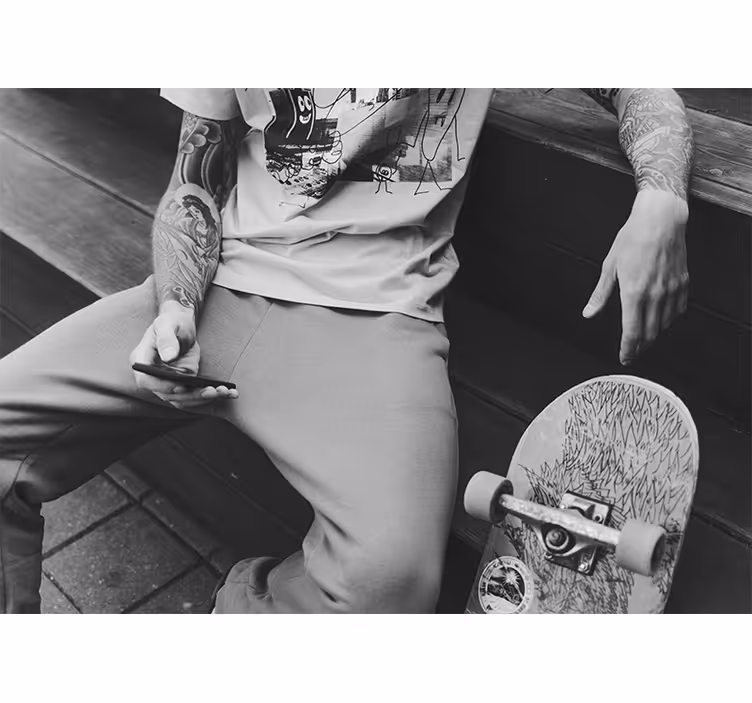 fototapeta rôzne mestá a krajina mestský štýl skateboardistu - Tenstickers