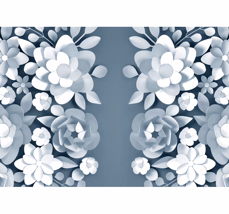 Fototapeta kvety s pôvabnými botanickými motívmi - Tenstickers
