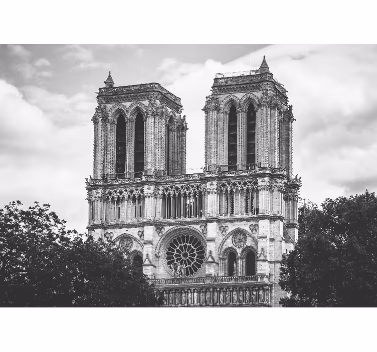 fototapeta paríž katedrála notre dame - Tenstickers