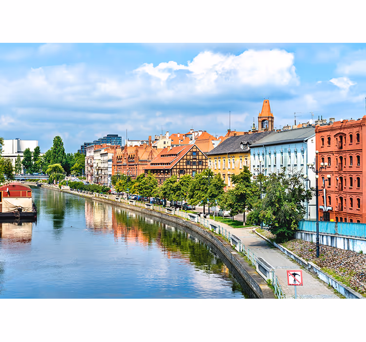 fototapety na stenu mesta dedičstvo mestská krajina odraz - Tenstickers