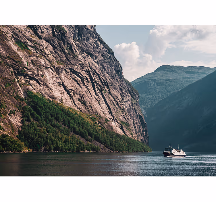 Krajinka fototapety majestátna fjordová scenéria - Tenstickers