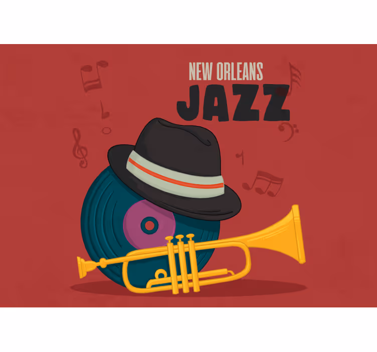 Hudobne fototapety new orleans jazz - Tenstickers
